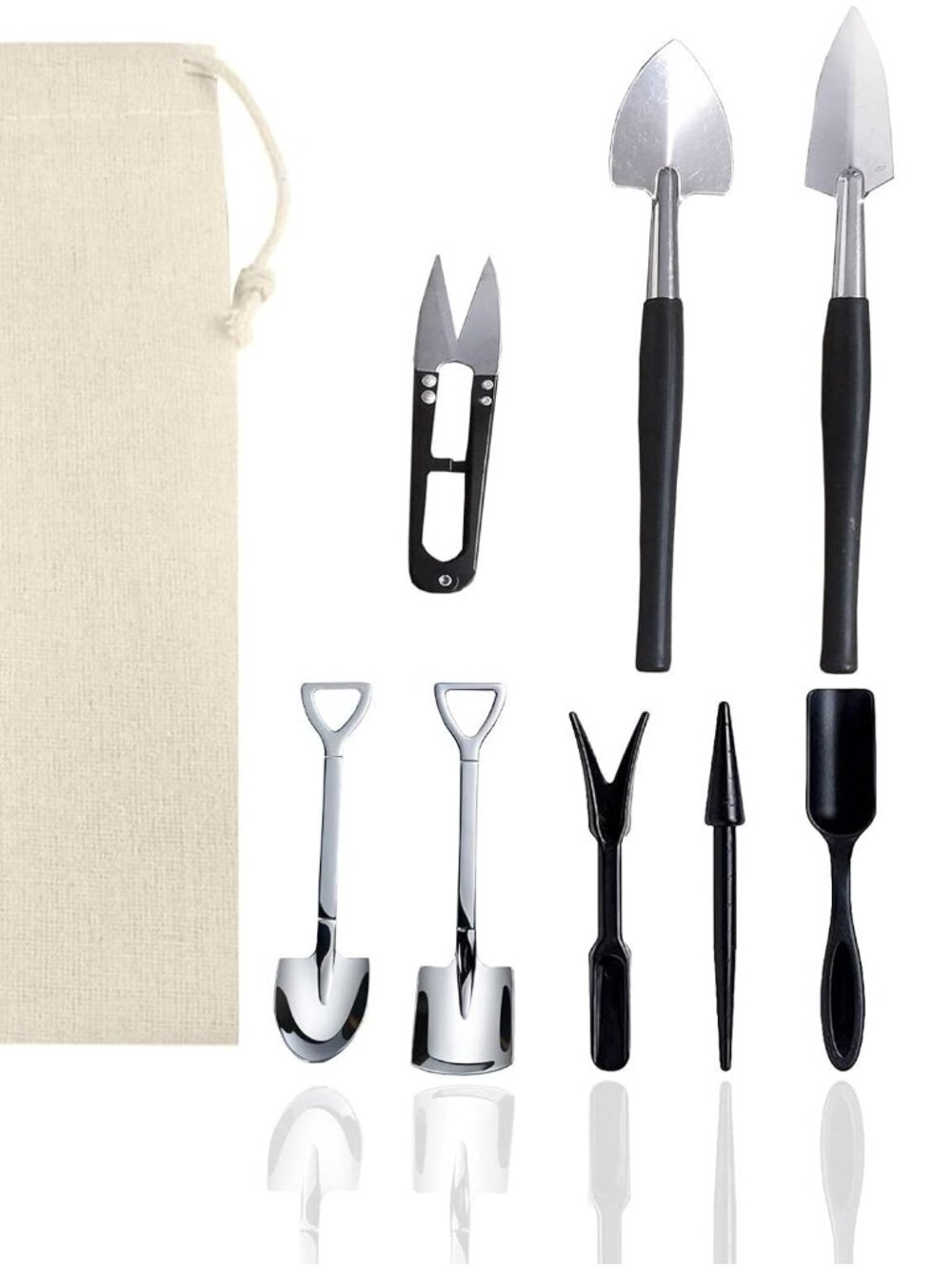 12 Pcs Succulent Tools Set Mini Transplanting Garden Tools Kit for Indoor Garden